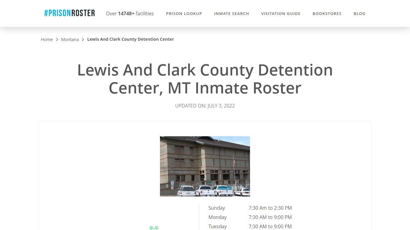 Lewis And Clark County Detention Center, MT Inmate Roster